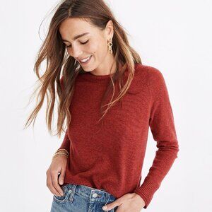 Madewell (Re)sponsible Cashmere Roll Trim Pullover Sweater - sz XL